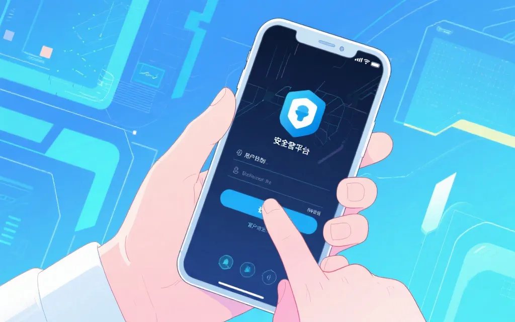 安全访问官方平台场景插画